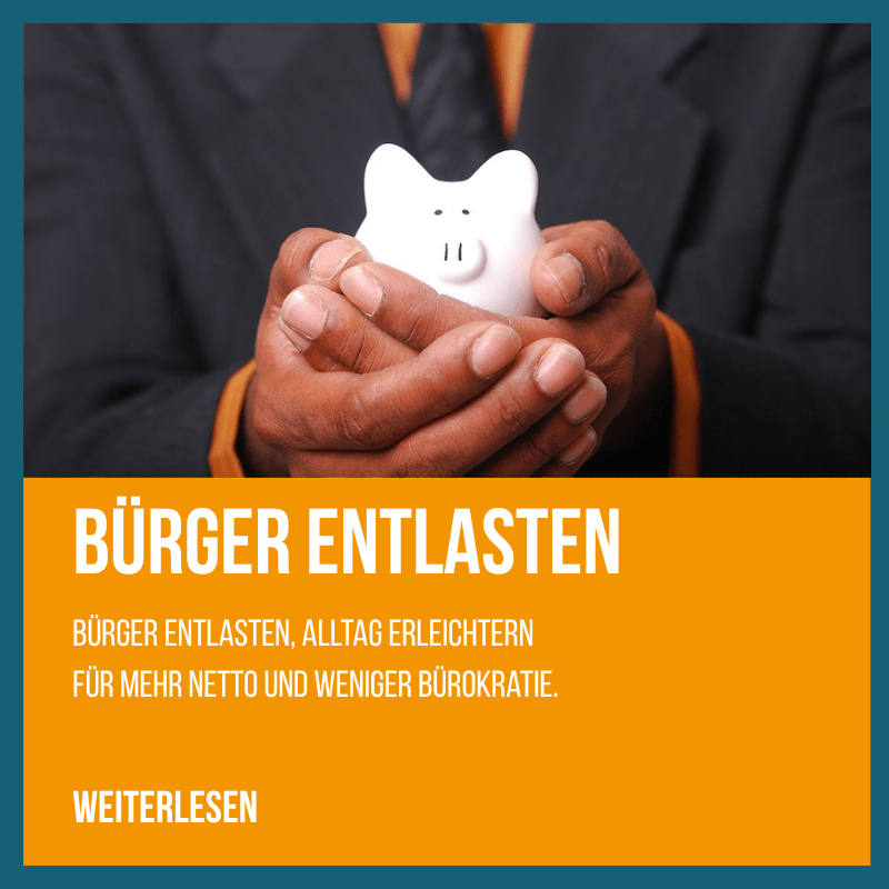 Themenkarte Bürger entlasten