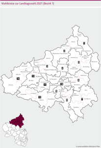 Wahlkreise zur Landtagswahl 2021 bezirk1