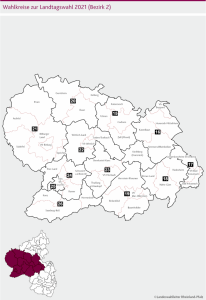 Wahlkreise zur Landtagswahl 2021 bezirk2