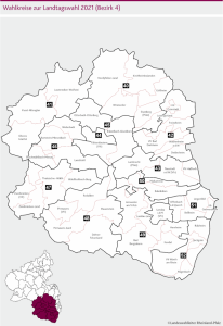 Wahlkreise zur Landtagswahl 2021 bezirk4